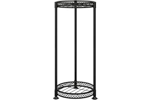 Bamworld Blumenständer Hoch Schwarz – Pflanzenständer aus Metall für Balkon & Wohnzimmer – Elegantes Blumenregal für Innen & Außen – Dekoratives Eckregal – Blumentreppe mit Stabiler Struktur