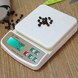 The Hevin Digital Kitchen Weighing Machine with LCD Display (Multicolor, 10kg)