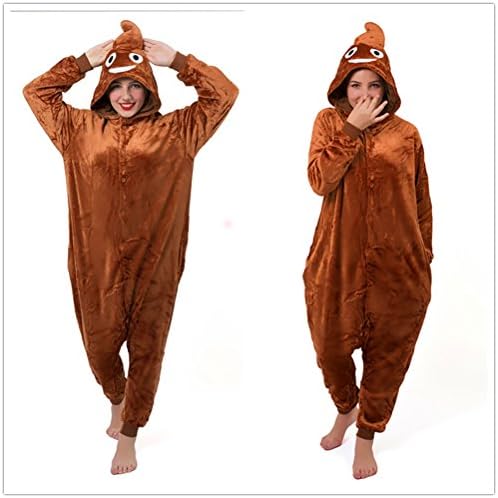 unbandedXmas Gift Poo Emoji Emoticon Onesie Fancy Dress Costume Hoody Pajama Sleep wear