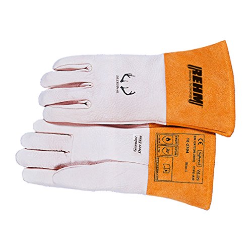 Weldas Schweißerhandschuhe DEERSOsoft® 10-2304 Gr.=L (9) - für WIG/TIG-Schweißen, Hirschleder, nahtloser Zeigefinger