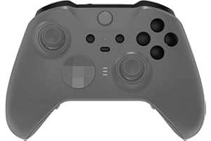 eXtremeRate Boutons Customisé pour Xbox One Elite Series 2 Manette, Trigger LB RB LT RT Bumpers ABXY Start Back Sync Buttons de Remplacement pour Xbox One Elite V2 Manette, Noir