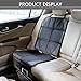 Produktbild QLOUNI Autositzschoner Kindersitzunterlage Schwarz universale Autositzauflage für Kindersitz Wasserdichte Autositzschutz mit Aufbewahrungstasche 116x47cm