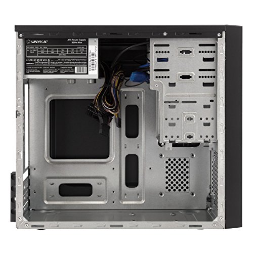 UNYKAch Mill Torre 500W Negro Carcasa de Ordenador - Caja de Ordenador  Torre  PC  SGCC  Micro-ATX Mini-ITX  Negro  0 5 mm 