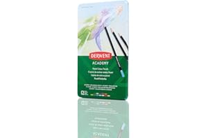 ‎LEITZ Derwent Academy Pastellstifte, 12er Set in Dose, Für Aufstrebende Künstler, Buntstifte in Pastellfarben, Ideal zum Malen und Zeichnen, Pastellfarben Stifte in Premium Qualität, 2306022
