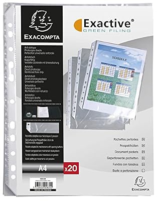 Exacompta 948256 Pochettes A4 20 unités