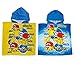 Produktbild Pokemon Set of 2 Kapuzen Poncho Bademantel Handtuch Wrap Bad und Strand für Babys & Kinder Gelb + Blau – Zwei Stück