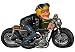 Produktbild Bada Bing Figuren Biker Opa Motorradfahrer mit Helm Funny Job Witzig Geschenk Deko Geburtstag 71