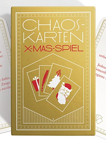 Chaoskarten Weihnachtsspiel, das Original, mit 51 Karten und 3 Extrakarten zum selber ausfüllen