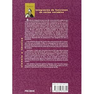 Integración de funciones de varias variables (Ciencia Y Técnica)