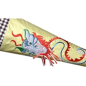 Schultüte, Schultütenbezug Drache mit Namen