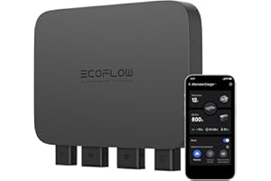 EF ECOFLOW EcoFlow Caricabatterie per alternatore da 800 W 3 in 1, caricabatterie CC-CC rapido per power station, mantenitore di carica della batteria del veicolo e avviatore di emergenza, carica 1kWh in 78 min