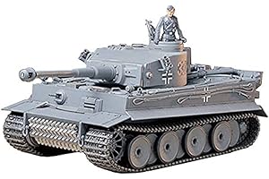 Tamiya TAM35216 35216 German Tiger I Early Production Tank 1:35 Military Model Kit, Grey, Individual Packaging