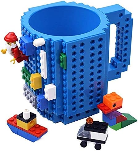 Wuxi A interesting mug with exterior building surface, for huge building brick fanatic, Building Blocks Coffee Cup,kids or men(six colours)