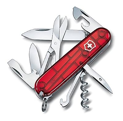 Victorinox 1.3703.T Couteau 10 P Rouge Translucide