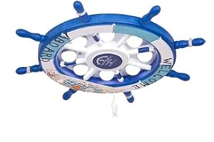 VR VETRINEINRETE Vetrineinrete® Plafoniera a led a forma di timone 40 watt lampadario decorativo tre colorazione di luce fredda calda e naturale