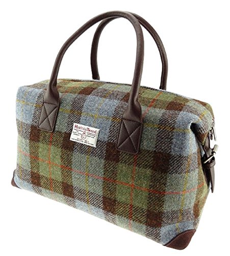Authentique Harris Tweed Sac fourre-tout Sac Unisexe Lb1006 - Vert - COL15,