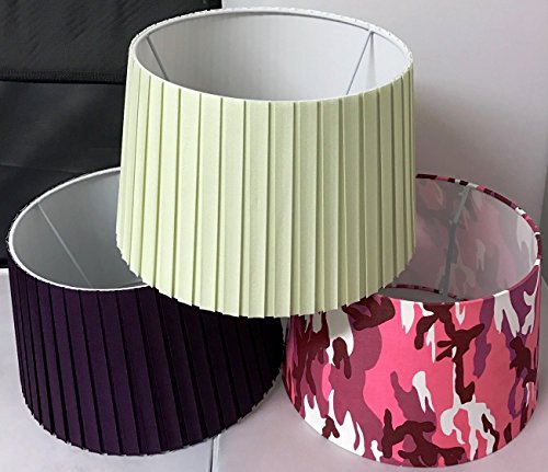 Lila Box Falte Empire Drum Tisch Lampe 27,9 cm Durchmesser - 6