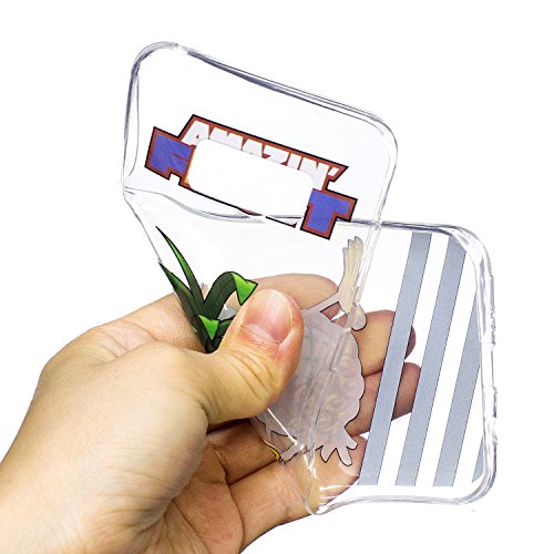 Samsung Galaxy S8 Plus Hülle,MAGQI Transparent Ultra Dünn Gel TPU Bumper Tasche mit Bunter Cartoon Design [Kratzfeste,Scratch-Resistant] [Crystal Clear] Weiche Silikon Gummi Schutzhülle [Frei Stylus Pen] 360 edge protection für Samsung Galaxy S8 Plus – Ananas - 5
