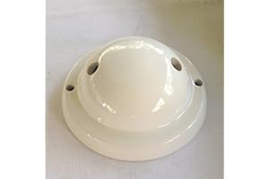 creative cables - Kit Rosace en céramique 2 Trous - Blanc