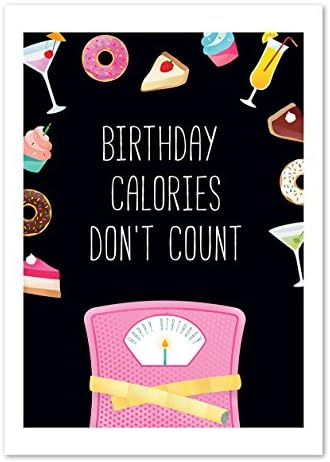 Birthday calories - A3 Art Print
