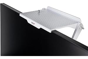 datacolor Spyder Shelf: Bandeja de Monitor Ajustable para Espacio de Almacenamiento Adicional, como una Unidad Externa, una cámara Web o una cámara ActionCam en el trípode Integrado