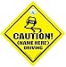 Personalised Car Sign, Caution (Add Your Name) Driving Car Sign, PERSONALISED Car Sign, Personalisable BAD DRIVER Car Sign, Custom Car Sign; We'll Add Whatever Name You'd Like To Create Your Own CAUTION (YOUR NAME) DRIVING CAR SIGN, Baby on Board, Bumper Sticker, Decal, Simply order and we'll contact you for the name to add by email, Custom Baby on Board Sign, Personalised Bumper Sticker Style Sign