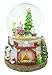 Produktbild Christmas Concepts® 15cm Musical Weihnachtshintergrund Dekoration mit Santa & Tree Water Globe + Farbe ändern LED Lichter