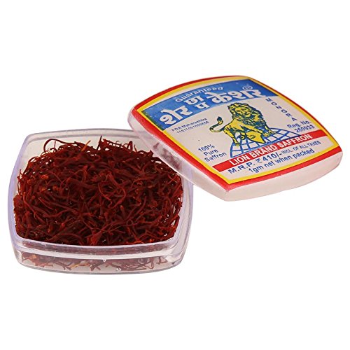 Lion Brand 100% pure mongra Organic Saffron - 1 gm RS.310 (24.00% Off) - Amazon