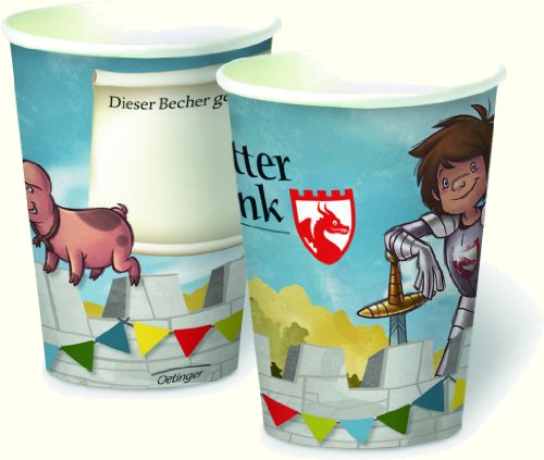 36 tlg. Party-Set * RITTER TRENK * mit Pappteller + Servietten + Pappbecher + Deko für Kindergeburtstag von Lutz Mauder // Teller Becher Essen Pappe Geschirr Party Deko Dekoration Einweg Kinder Geburtstag Mottoparty Der kleine Ritter - 3