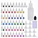 Produktbild XIAONAN 50 x 10ml Leerflaschen Liquidflaschen Plastikflaschen Dropper Kunststoff Tropfflaschen + 10 Trichter (Flaschen + Gemischte Kappen + Spitzen + Trichter + Leere Etiketten)