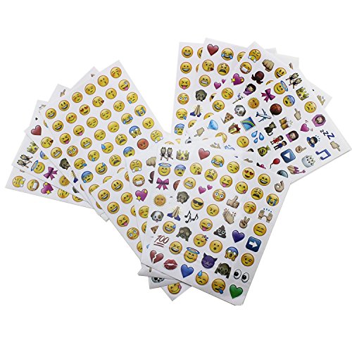 Emoji Aufkleber 576 Nette lustige Aufkleber Glückliche Gesichter von iPhone Modische Geschenke für Kinder Erwachsene - 2