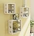 Home Sparkle Sh680 Wall Shelf, Set of 3 (Lacquer Finish, White) RS.899.00