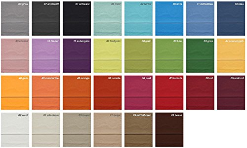 Fino Kissenhülle ca. 40 x 40 cm hochwertig & knitterarm Farbe 32 Türkis (2er Set) - 3