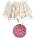 Produktbild Yagma Stiele für Lollies - 50 Stück - 15 cm weiß incl. Glimmerzucker in wunderschön leuchtender Farbe (Rosa/Pink)