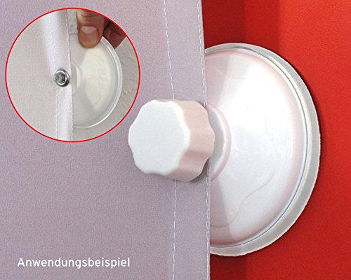 4x WinHook universal Saugnäpfe mit Haken, belastbar bis 3kg je Saugnapf, 4er Pack - 5