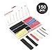 150-tlg Schrumpfschlauch Sortiment, Eventronic 2:1 Schrumpfschlauch Kleber mit 7 Verschiedene Größen Schrumpfschlauch Set Heat Shrink Tube