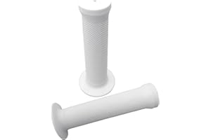 P4B | Poignées de vélo BMX | Largeur = 130 mm / 130 mm | Larges et maniables | avec antidérapant à l'intérieur | Extrémités fermées à l'extérieur | Poignées de vélo