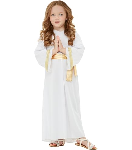 Weißes Engel Kostüm Für Mädchen – Mit Kleid & Flügeln Für Weihnachten Oder Karneval
