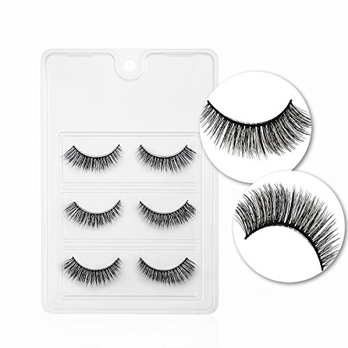 Wimpern, VALUE MAKERS® 3D Künstliche Wimpern 3 Paare Falsche Eyelashes - 3