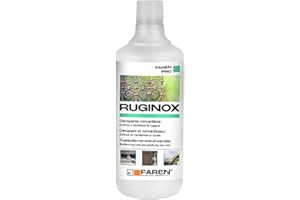 Faren RUGINOX, Decapante e Convertitore di Ruggine,rimuove ossidazioni con azione immediata,Non forma strati,stuccabile e verniciabile dopo il trattamento,750 ml