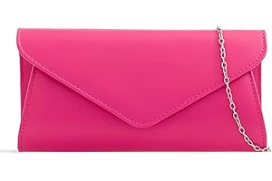 UShopUK Plain Faux Leather Bridal Prom Wedding Evening Clutch Party Purse Hand Bag