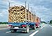Produktbild Alu-Dibond-Bild 70 x 50 cm: "Holztransporter - Logging LKW Autobahn Logistik Holz Transport", Bild auf Alu-Dibond
