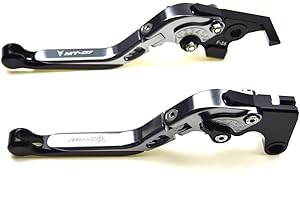 YANG HUA Accesorios de motocicleta CNC plegables y extensibles palancas de embrague para Yamaha MT07 MT 07 2014-2016 2017, FZ07 FZ 07 FZ-07 2014-2017LOGO MT-07