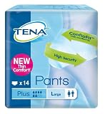 Case Saver 4 x TENA Pants Plus - Large (100-135cm/40-50in) Pack of 14