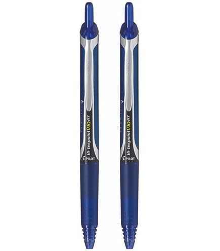 Pilot V10 Grip Pens - 8 Pack Red Ink Needle Point Pens With Comfort Grip