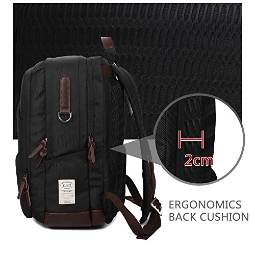 Zumit Anti Diebstahl Business Laptop Rucksack Wasserdicht Computer Notebook Tasche 14 zoll Stylisch Gepolstert Daypacks Damen Herren f  r Arbeit Schul