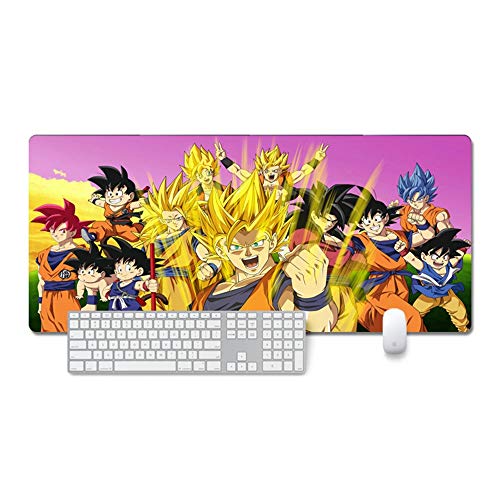 Preisvergleich Produktbild Mauspad Dragon Ball-Spielmauspad 800X300Mm Groß Rutschfeste Gummibasis Und Verschlusskante Geeignet Für Computer Pcs Und Notebooks J