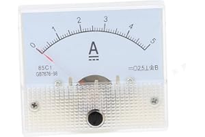 ZYWUOY Analoges Amperemeter Voltmeter Gauge 85C1 GBT767698 Panel Meter DC 0 30V 50V 0 5A 10A mit Feinabstimmungstaste für genaue Stromspannungsmessungen (0-10A)