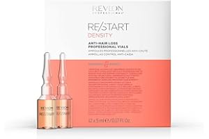 REVLON PROFESSIONAL RE/START Density Anti-Hair Loss Direct ampułki, 12 x 5 ml, wysoko skoncentrowany balsam do wzmacniania łamliwych włosów, eliksir chroniący przed wypadaniem włosów