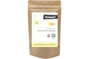 Freshly Fermented – Organic Certified Milk Kefir Grains Starter Culture, 10 Grams